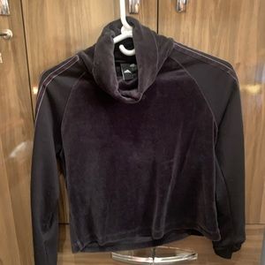 Adidas velvet cowlneck/turtleneck